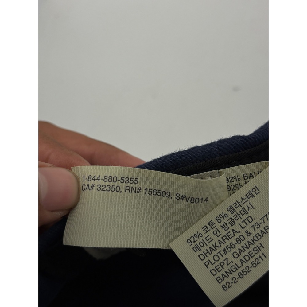 Vuori Navy Blue Embroidered V Logo Performance Dad Hat Cap V8014 Mens - Picture 3 of 6